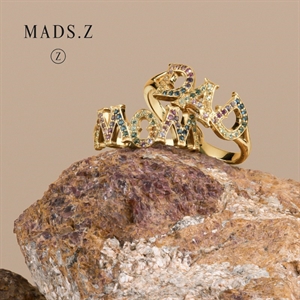 Großer Diamantkugelring aus 14kt Gold von Mads Z 1541078